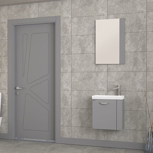  Biani Fix Minila 45 cm Mat Gri Banyo Dolabı