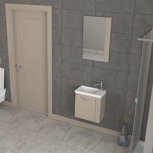  Biani Fix Minila 45 cm Latte Banyo Dolabı