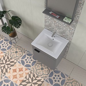  Biani Fix Arya 55 cm Mat Gri Banyo Dolabı