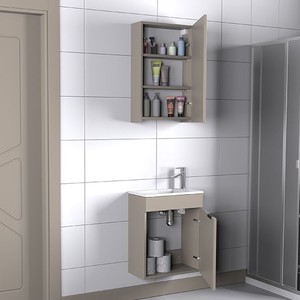  Biani Fix Loft 55 cm Latte Banyo Dolabı