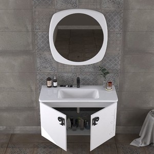  Pierre Cardin Star 105 cm Antique White Banyo Dolabı Mat Beyaz