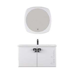  Pierre Cardin Star 105 cm Antique White Banyo Dolabı Mat Beyaz