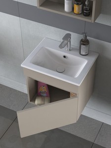  Biani Dalyan 50 cm Banyo Dolabı Renk Latte